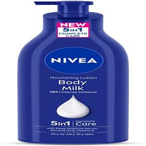 Nivea Body Lotion For Very Dry Skin, Nourishing Body Milk With 2X Almond Oil 48H Moisturization, For Men & Women, 600ml