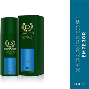 DENVER SRK Emperor Deodorant Autograph Collection Deodorant Spray - For Men (140ML) | Luxury Long Lasting Deo Body Spray
